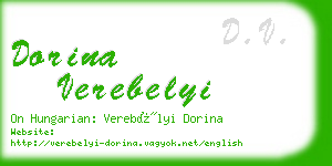 dorina verebelyi business card